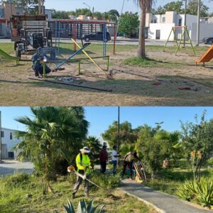 Incrementó Carlos Peña Ortiz el mantenimiento y rehabilitación de plazas públicas en Reynosa